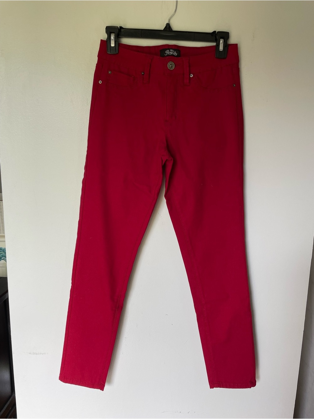 Royalty For Me Women’s Red Slim Jeans, Size 10P